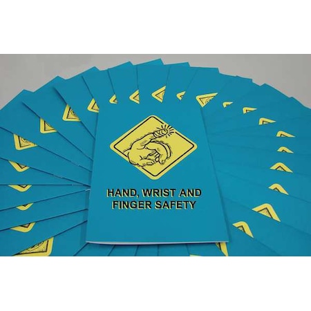 Marcom Training Booklet: Hand, Wrist & Finger Safety, Includes One-Page Quiz, English/Spanish, PK15