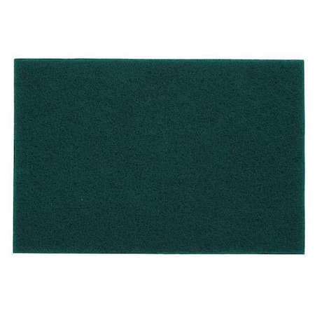 Abrasive Hand Pad,9in.L X 6in.W,Green,AO