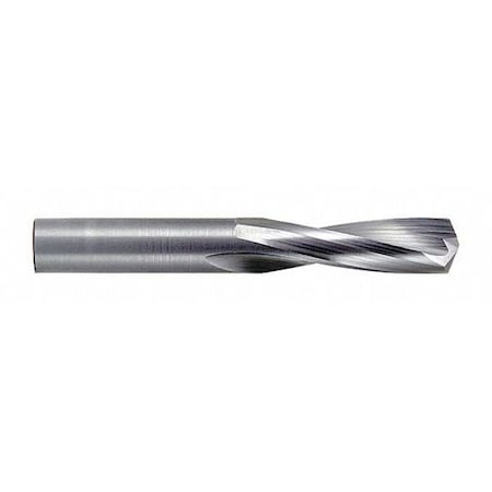 Carbide Stub Drill, 135 Deg., 7/16x2-1/16, Number Of Flutes: 2