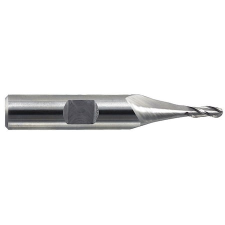 End Mill, Hss, GP, Ball, 1/4 X 1-1/4, Number Of Flutes: 3