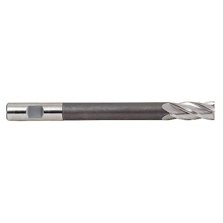 Hss General Purpose End Mill, Sq., 3/8x1, Overall Length: 5