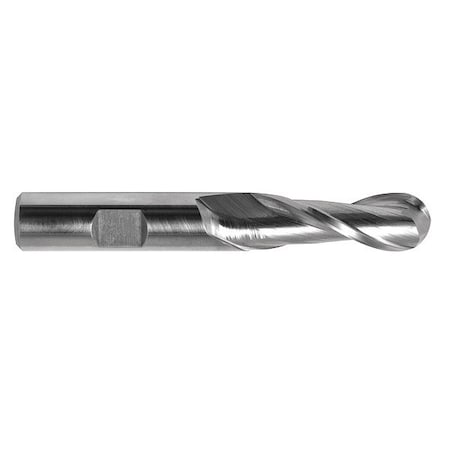 End Mill, Hss, GP, Ball, 5/8 X 1-3/8, Number Of Flutes: 2