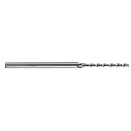 Carbide Micro End Mill, Sq., 0.035x0.425, Number Of Flutes: 3