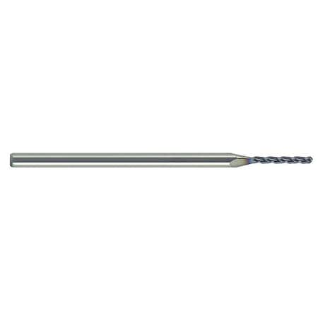 Carbide Micro End Mill Ball 0.06X1/2, Finish: AlTiN