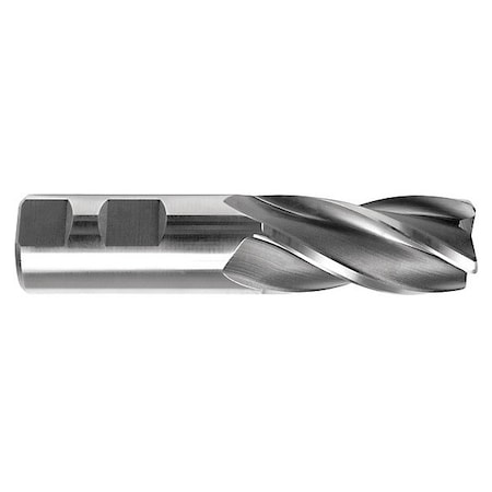 Hss General Purpose End Mill, 1/2x1-1/4, Overall Length: 3-1/4