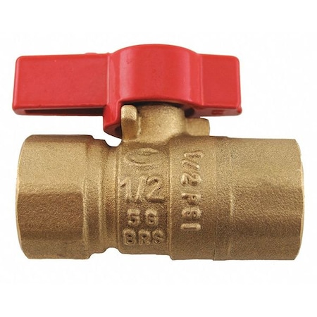 Brass Gas Ball Valve,1/2 FLAREx1/2 FIP