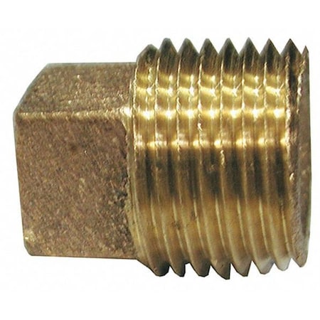 Bronze Corded Sq. Head Plug,No Lead,3/4
