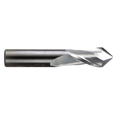 Carbide Drill Mill, 82 Deg., 1/2 X 1, Number Of Flutes: 2