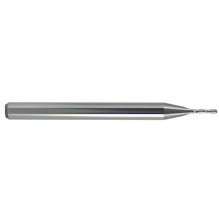 Carbide Micro End Mill, Sq., 0.125x0.375, Number Of Flutes: 2