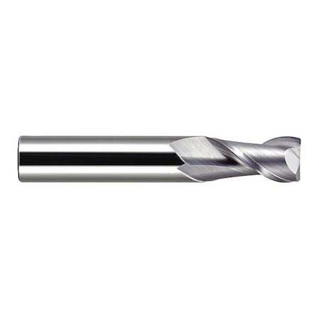 End Mill, HP, Carbide, Square, 1/16 X 1/8, Number Of Flutes: 2