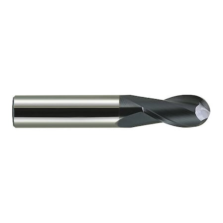 Gnrl Prpse End Mill, Crbd, Ball End, 1/8x1, Number Of Flutes: 2