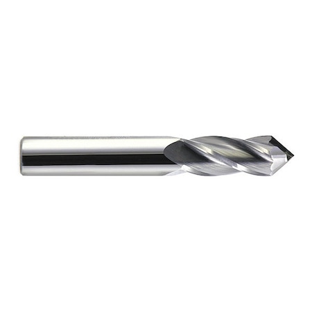 Drill Mill, Carbide, 82 Deg., 1/8 X 1/2, Number Of Flutes: 4