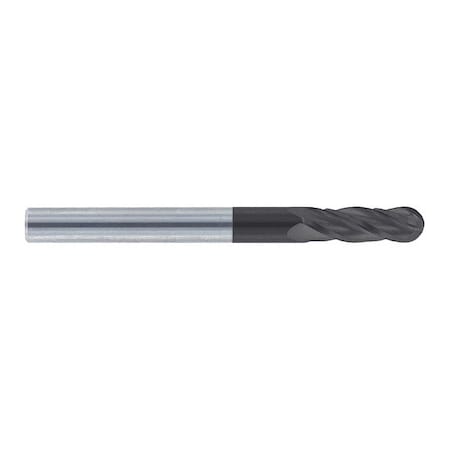 Carbide HP End Mill, Ball End, 3/8 X 1, Finish: DIA