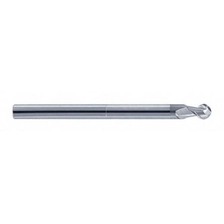 Carbide HP End Mill, Ball End, 1/2 X 2, Overall Length: 4