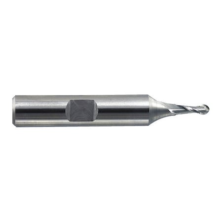 Gnrl Purpose End Mill, Ball End, 6mmx1/2, Number Of Flutes: 2