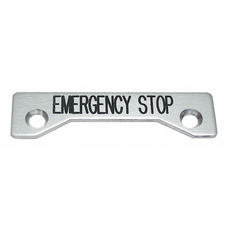 Standard Legend Plate,Emergency Stop