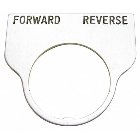 Standard Legnd Plate,Forward-Reverse