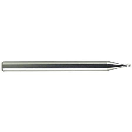 End Mill, Carbide, GP, Square, 1/32 X 1/16, Number Of Flutes: 4