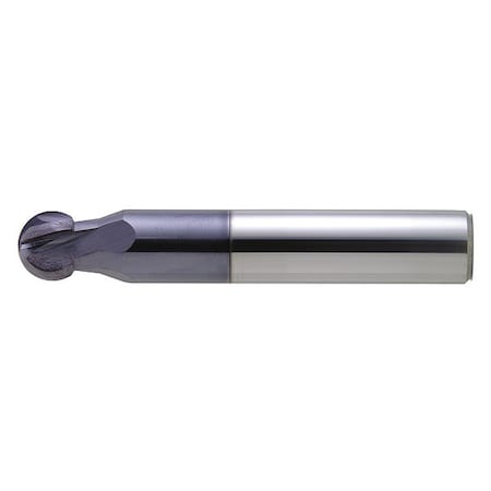 End Mill, Ball, 220 Deg., 10mm, Number Of Flutes: 4