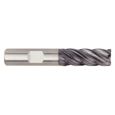 Square End Mill,Single End,Carbide,3/4