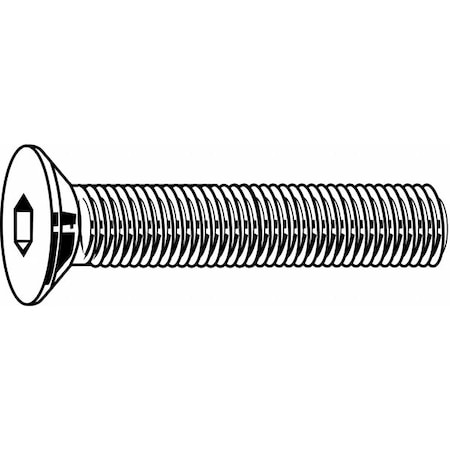 M10-1.50 Socket Head Cap Screw, Plain Stainless Steel, 25 Mm Length, 50 PK