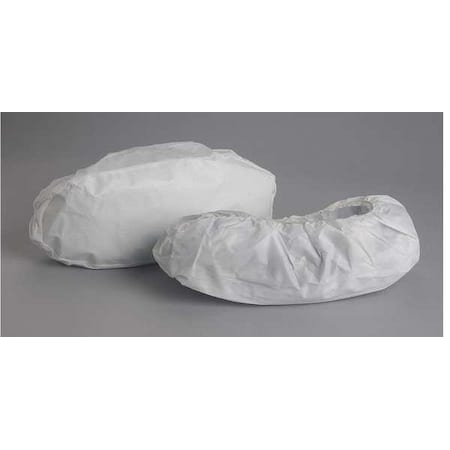 Critical Cover® MaxGrip® Shoe Covers,Anti-Skid Sole,M,White,PK200