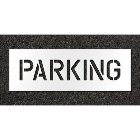 Pavement Stencil,Parking,6 In