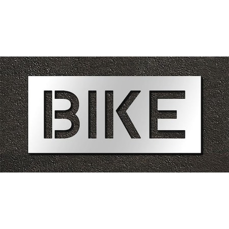 Pavement Stencil,Bike,10 In