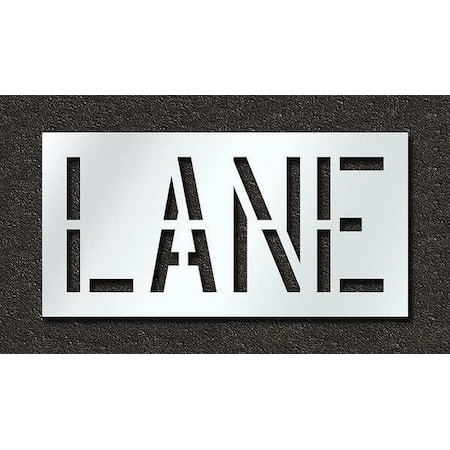 Pavement Stencil,Lane,18 In