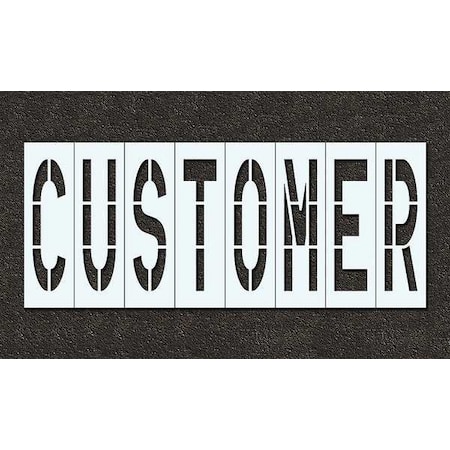 Pavement Stencil,Customer,48 In