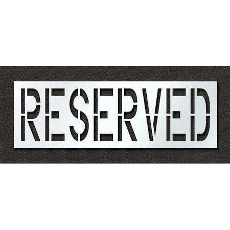 Pavement Stencil,Reserved,24 In