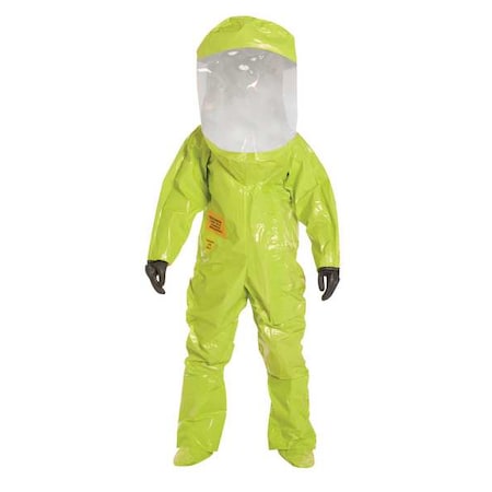 Encapsulated Training Suit, Yellow, Tychem(R) 10000, Zipper