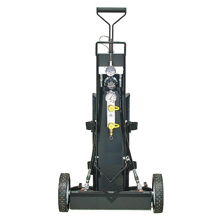 Air Cylinder Cart,2 Cylinders,4500 Psi