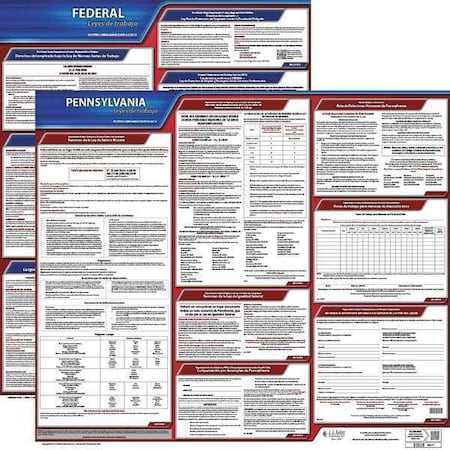 Labor Law Poster Kit,PA,Spanish,27 In. W