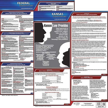 Labor Law Poster Kit,KS,English,19 In. W