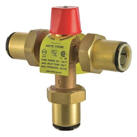 Thermostatic Mixing Valve,3/4 In.