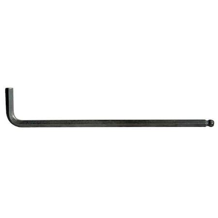 SAE Plain Ball Hex Key, 1/16 Tip Size, 3 1/2 In Long, 9/16 In Short