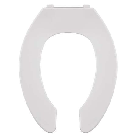 Toilet Seat, Without Cover, Plastic, Elongated, White