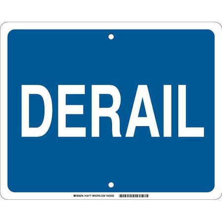 Railroad Sign, 12 In H, 15 In W, Horizontal Rectangle, English, 134177