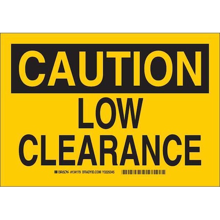 Caution Sign, 7 HX10 W, Aluminum, Legend Style: Text, 134179