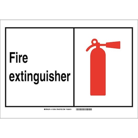 Fire Emergency Sign,7Hx10W