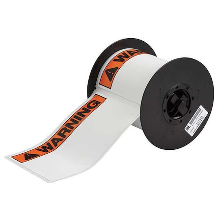 Label, Black/Orange, Labels/Roll: 100