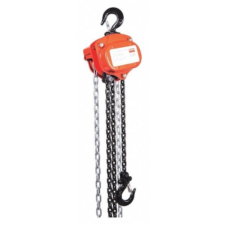 Manual Chain Hoist,1000 Lb.,Lift 20 Ft.