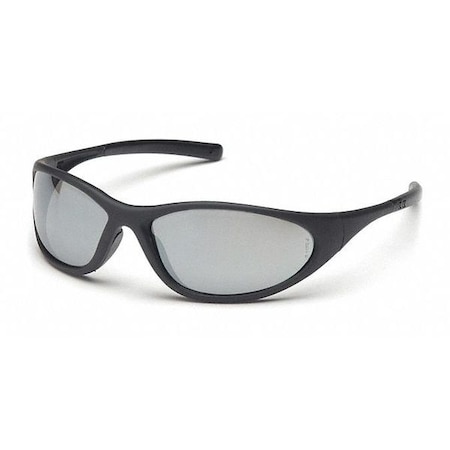 Safety Glasses, Silver Mirror Polycarbonate Lens, Scratch-Resistant