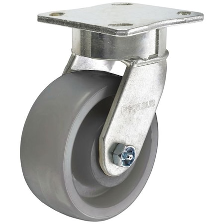 Swivel Plate Caster,Nylon,5 In.,1200 Lb.