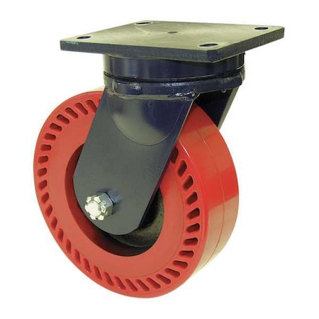 Kingpinless Swivel Plate Caster,10000 Lb