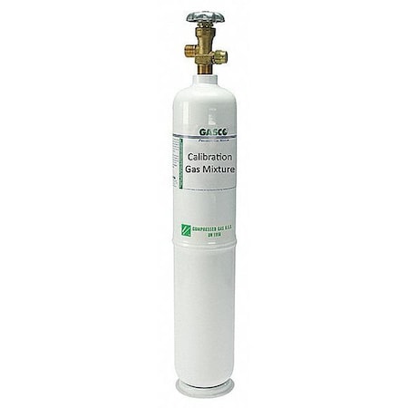 Calibration Gas, Air, Isobutylene, 552 L, CGA 590 Connection, +/-5% Accuracy