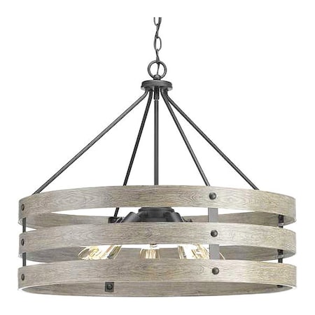 Gulliver Five-Light Pendant, Color: Black