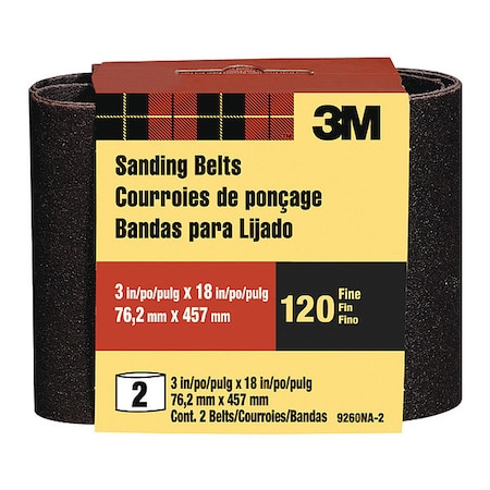 Sanding Belt 9260NA-2, 3x18, F, PK6