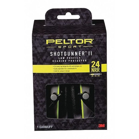 Sport Shotgunner II Low-Profile Hea,PK6, 24 DB, Black/Gray